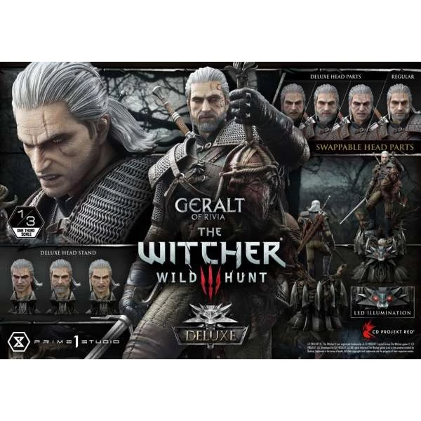 Geralt de Riv - Witcher 3 Wild Hunt - Deluxe Version 88 cm - Prime1 Studio – Image 2