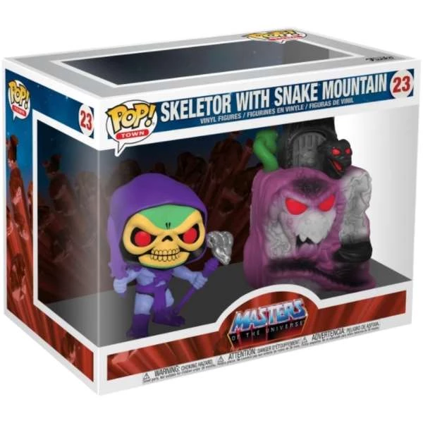 Masters of the Universe POP! Town Vinyl figurine Snake Mountain w/Skeletor 9 cm