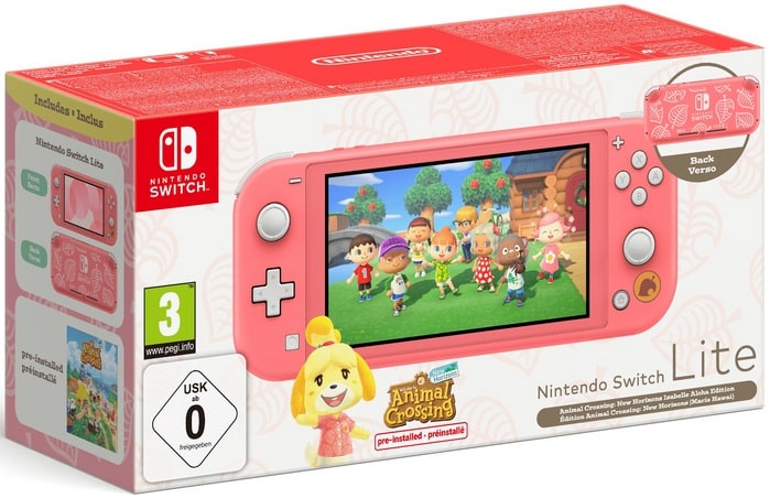 Console Nintendo Switch Lite - Isabelle Aloha Edition 