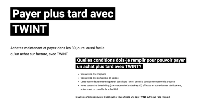 Payer plus tard