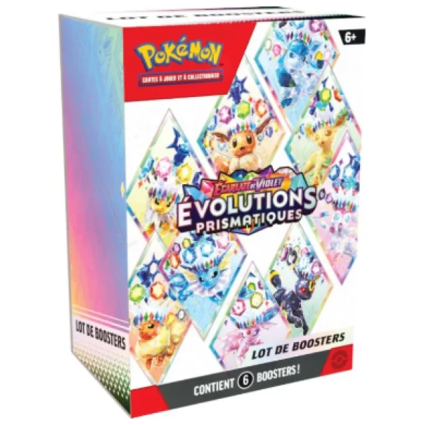 Cartes Pokemon -SV08.5 'Evolutions Prismatiques' 6 Booster Bundle - FR