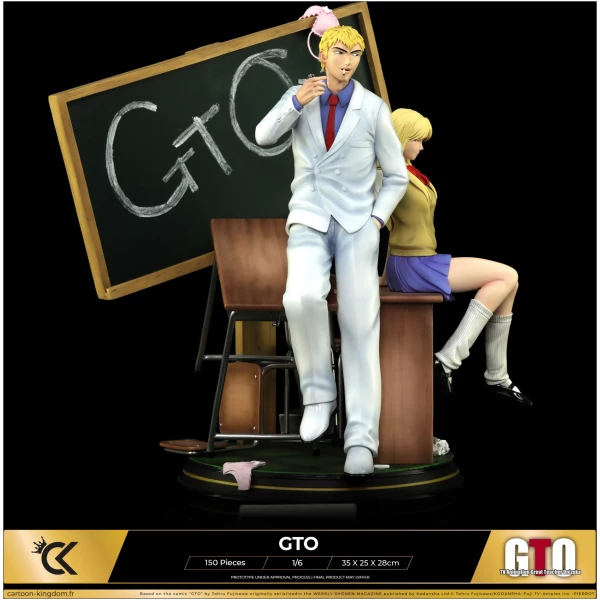 Onizuka et Kanzaki - GTO - Cartoon Kingdom – Image 4