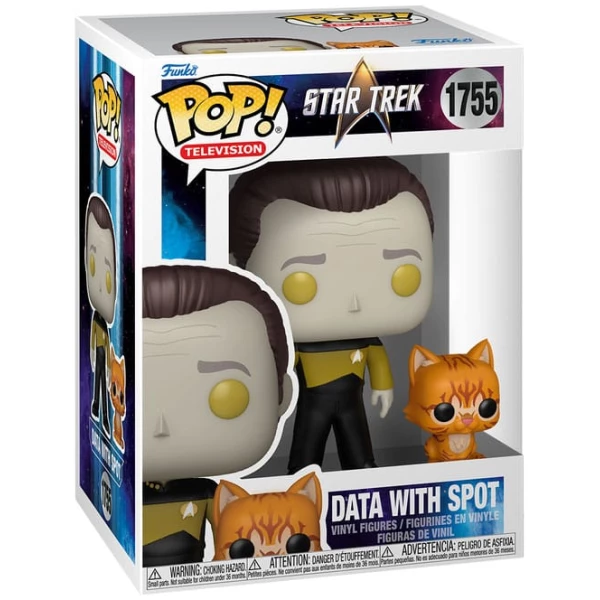 Data w/Spot - Star Trek : Next Generation (1755) - POP Télévision
