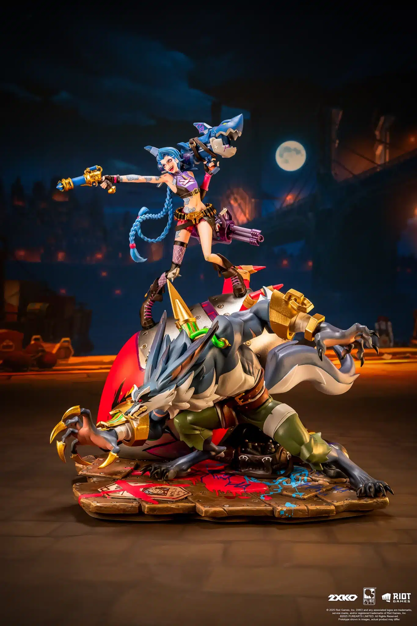 2XKO Jinx & Warwick 1/10 Scale Diorama - PureArts