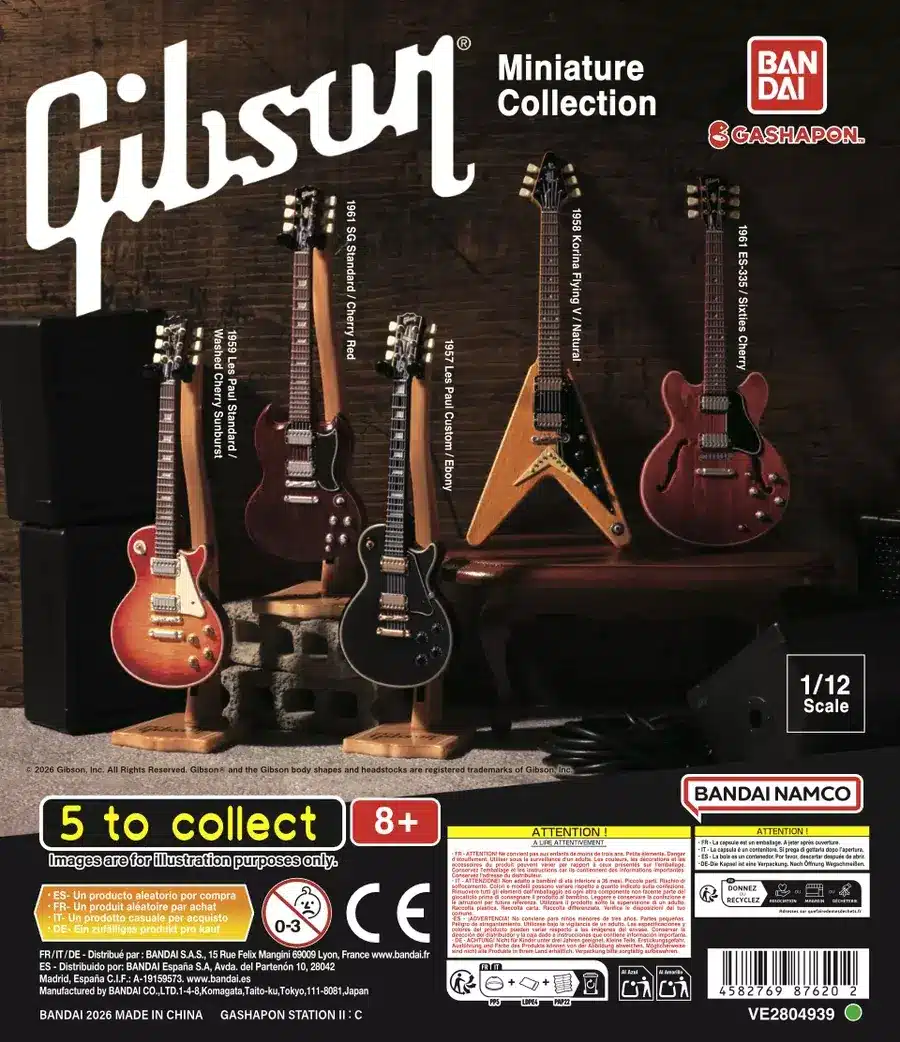 Gashapon Bandai Official Shop Lausanne 13 Gashapon Gibson Miniature Collection (1/12)