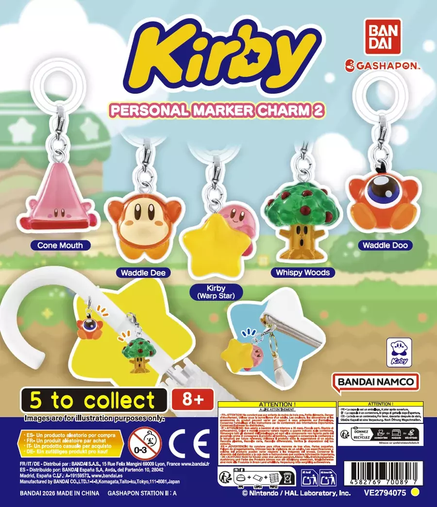 Gashapon Bandai Official Shop Lausanne 9 Gashapon Kirby Personal Marker Charm 2