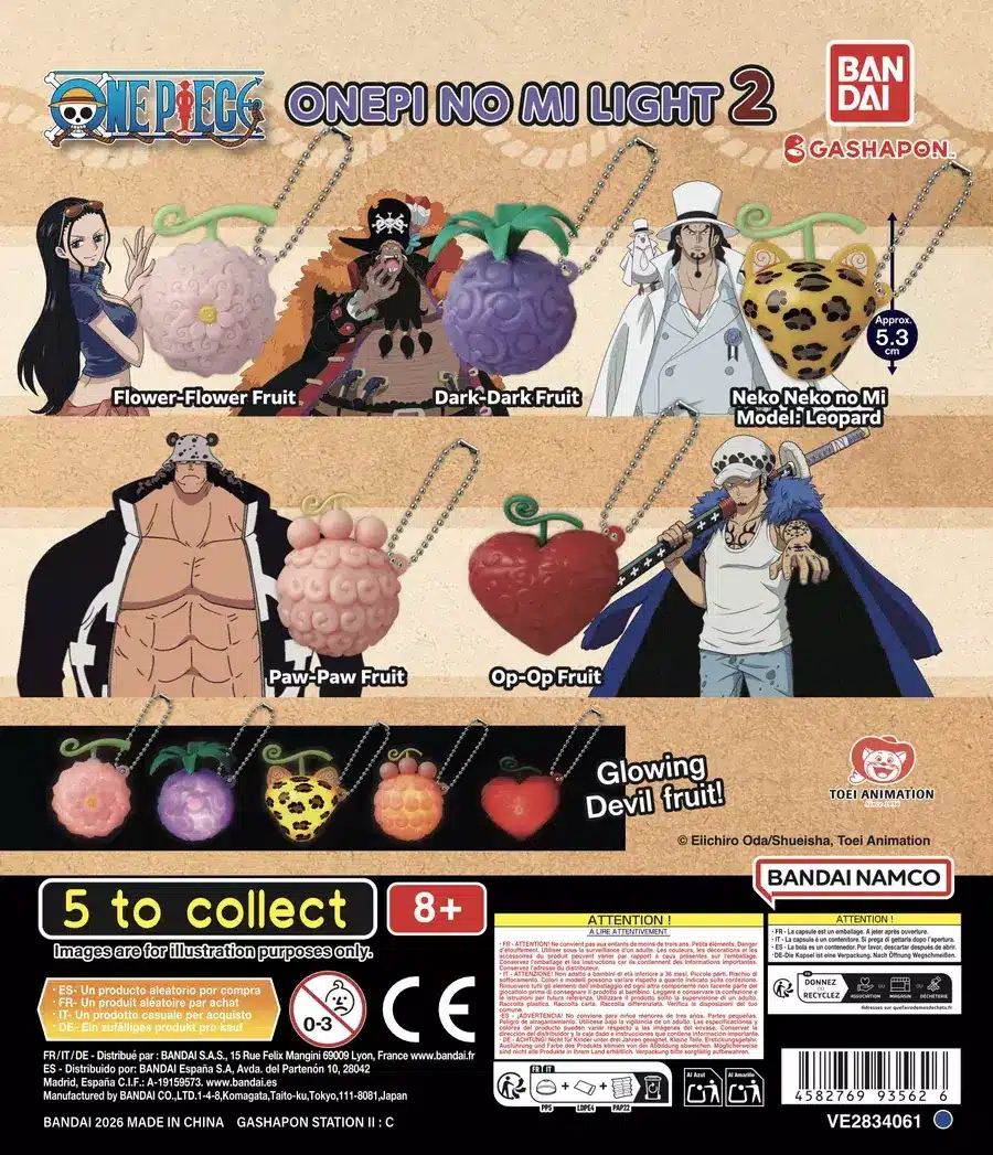 Gashapon Bandai Official Shop Lausanne 3 Gashapon One Piece Onepi no Mi Light 2