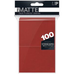 ultra pro pro matte red deck protector sleeves standard 100 1